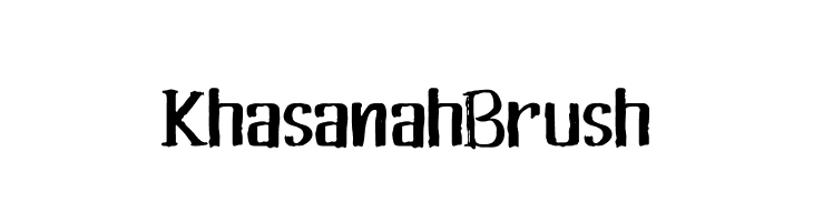 Khasanah Brush  フリーフォントのダウンロード