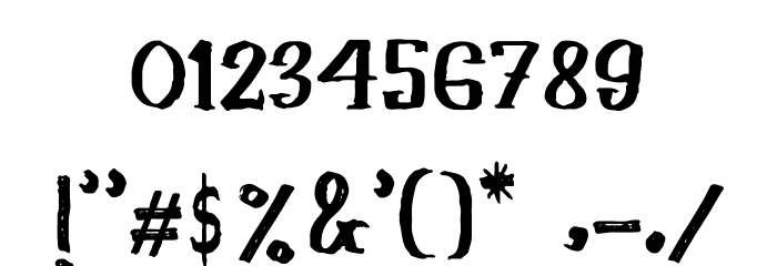 Khasanah Brush Font OTHER CHARS