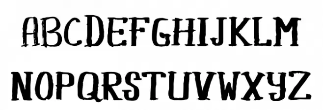 Khasanah Brush Шрифта ВЕРХНИЙ