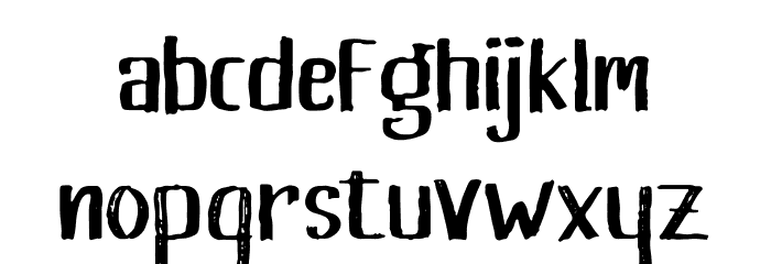 Khasanah Brush Font LOWERCASE