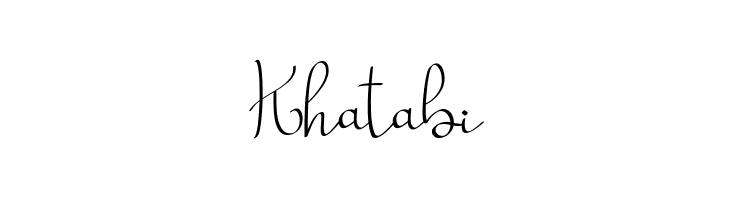 Khatabi  font caratteri gratis