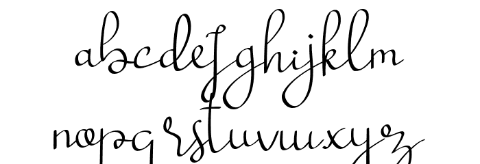 Khatabi Font LOWERCASE