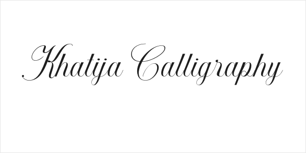Khatija Calligraphy Logo