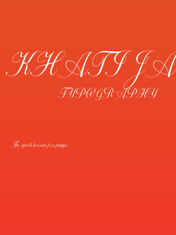 Khatija Calligraphy Poster