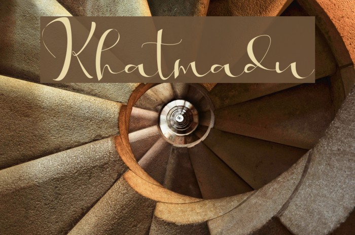 Khatmadu Font examples