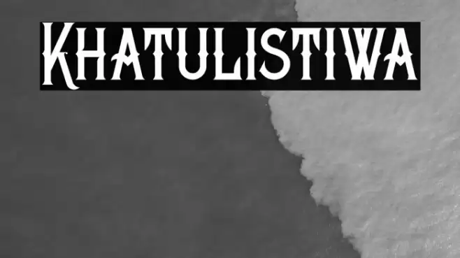 Khatulistiwa Font examples