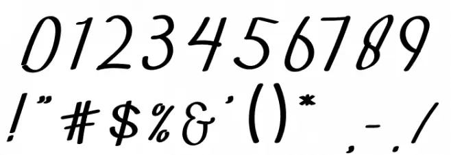 Khawalid Font OTHER CHARS