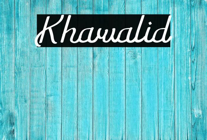Khawalid Example 1