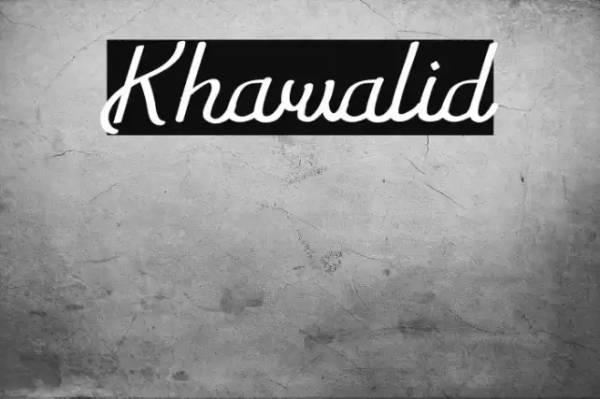 Khawalid Font examples