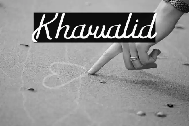 Khawalid Font examples