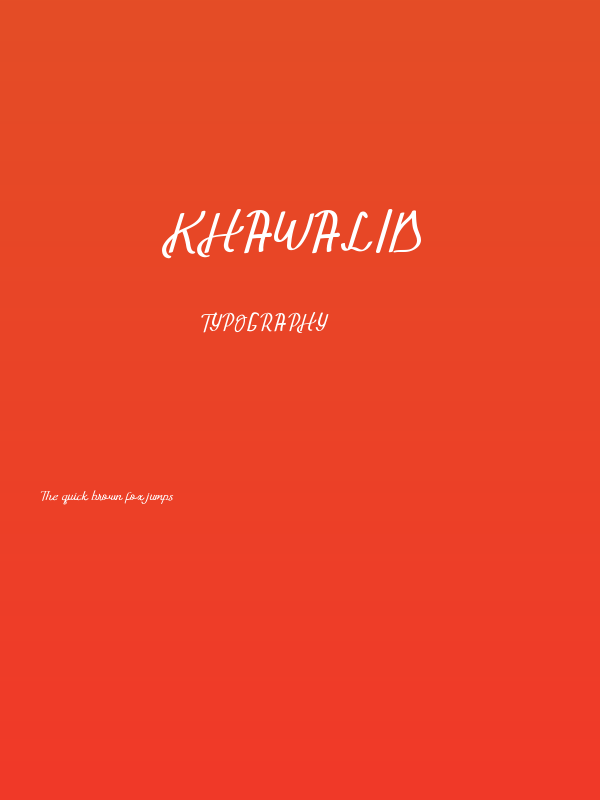 Khawalid Poster