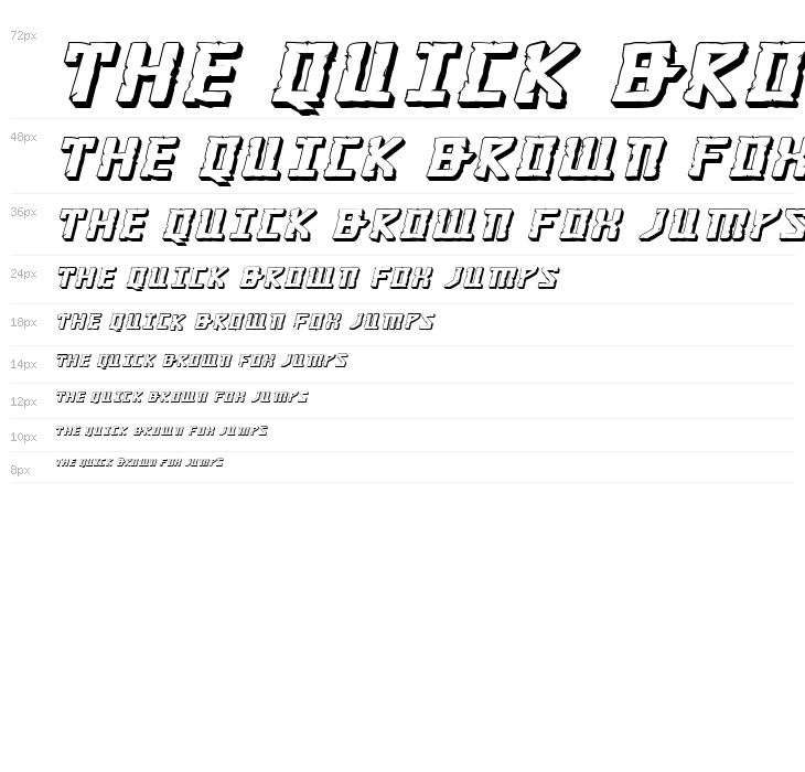 Khazad-Dum 3D Expanded Italic Waterfall