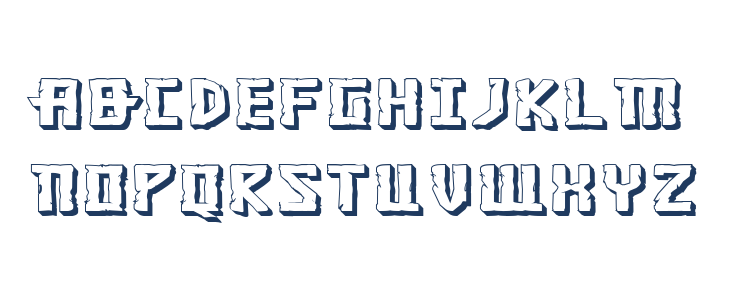 Khazad-Dum 3D Expanded Lowercase