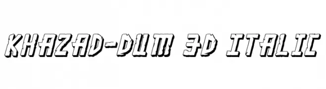Khazad-Dum 3D Italic 