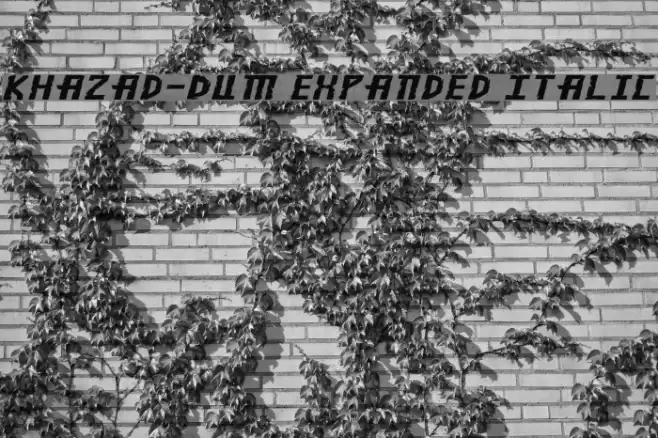 Khazad-Dum Expanded Italic Font examples