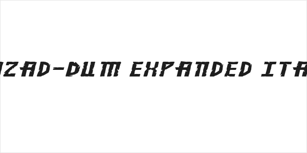 Khazad-Dum Expanded Italic Logo