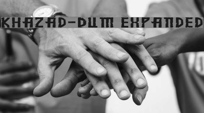 Khazad-Dum Expanded Font examples