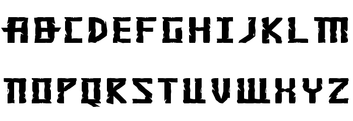 Khazad-Dum Expanded Font LOWERCASE