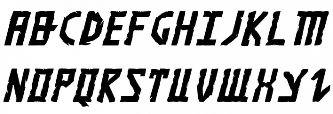 Khazad-Dum Italic Fonte MAIÚSCULAS
