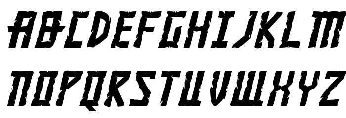 Khazad-Dum Italic Font LOWERCASE