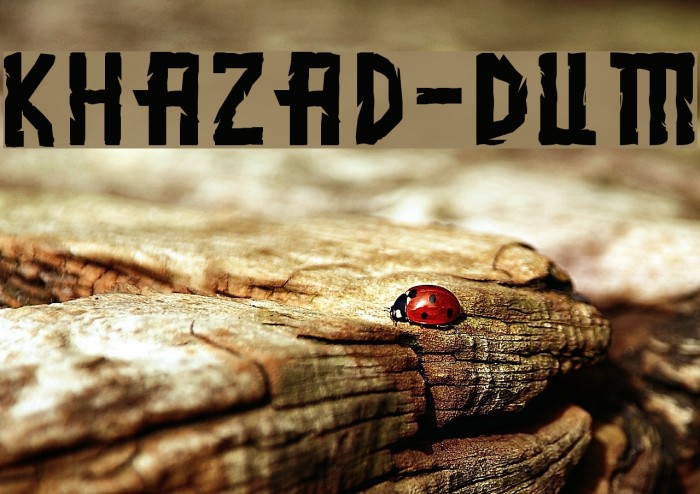 Khazad-Dum Font examples