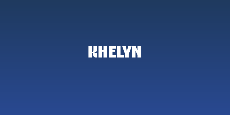 Khelyn Social Header