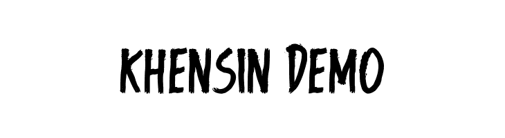 Khensin Demo  नि: शुल्क फ़ॉन्ट्स डाउनलोड