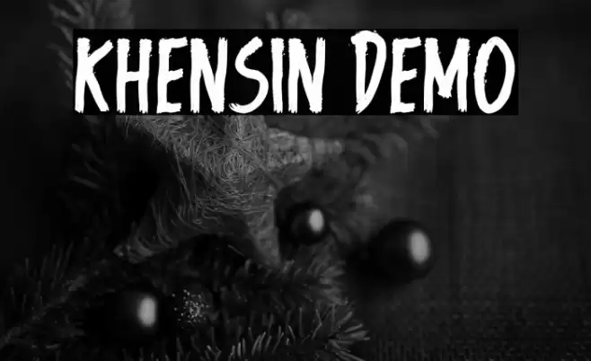 Khensin Demo Font examples