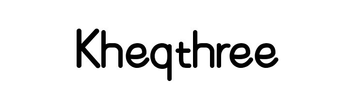 Kheqthree  Frei Schriftart Herunterladen