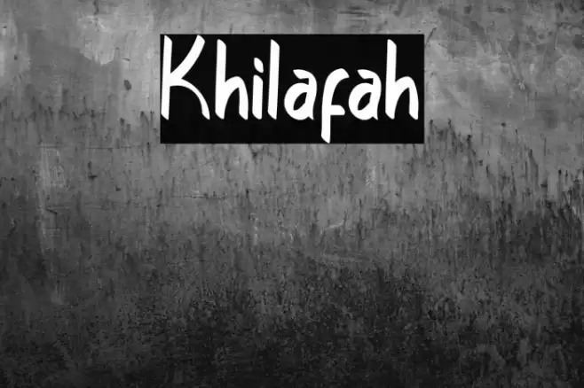 Khilafah Font examples