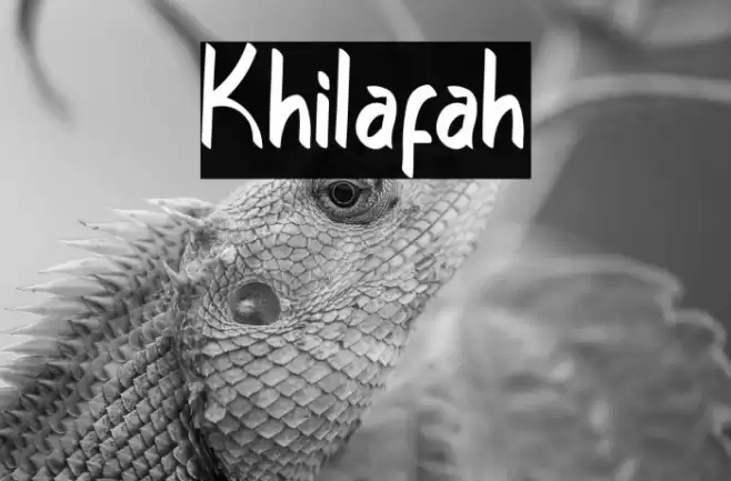 Khilafah Font examples