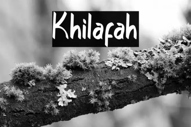 Khilafah Font examples
