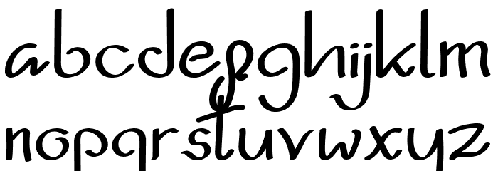 Khillua Zoldyck Font LOWERCASE