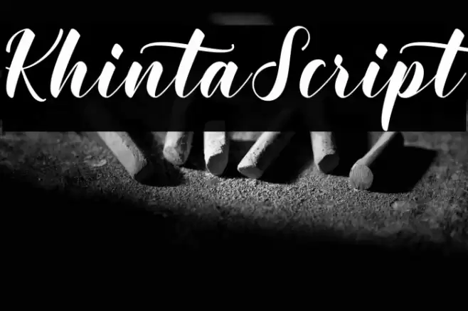 KhintaScript Font examples