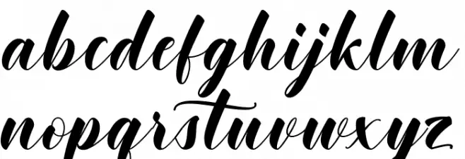 KhintaScript 字体 小写