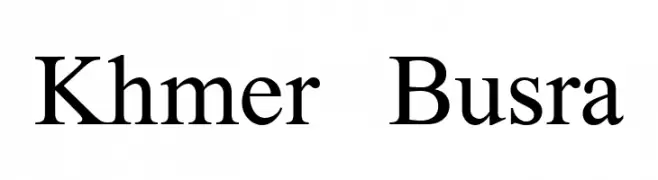 Khmer Busra  Fuentes Gratis Descargar