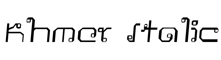 Khmer Italic  Descarca Fonturi Gratis