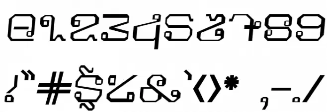 Khmer Italic Font OTHER CHARS
