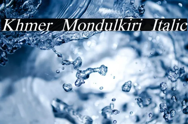 Khmer Mondulkiri Italic Example 3
