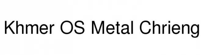 Khmer OS Metal Chrieng 