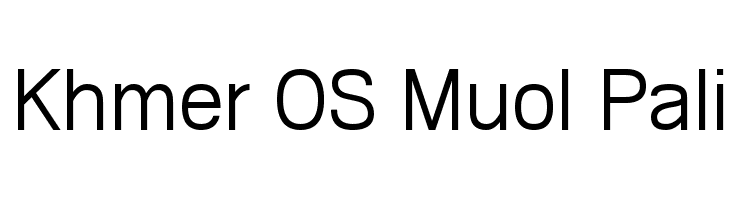 Khmer OS Muol Pali Font