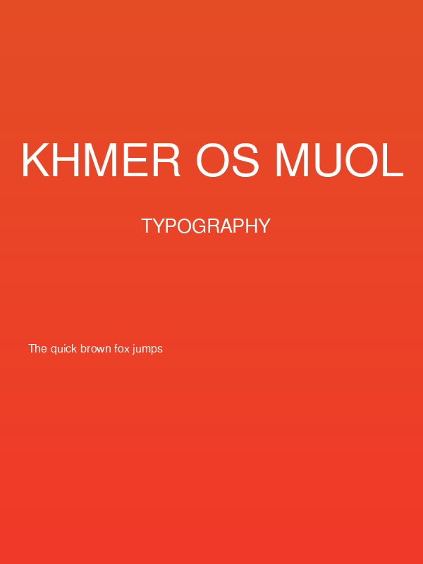 Khmer OS Muol Poster