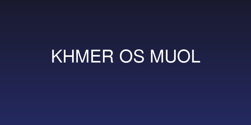 Khmer OS Muol Social Header