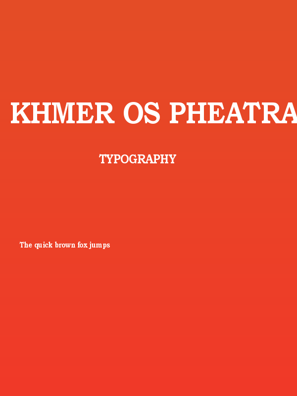 Khmer OS Pheatra C5 Poster