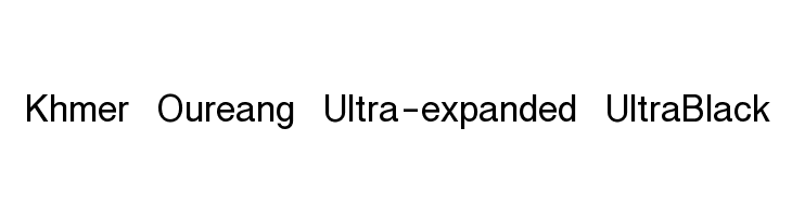 Khmer Oureang Ultra-expanded UltraBlack Fonte