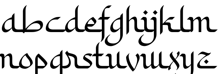 KhodijahFree Font LOWERCASE