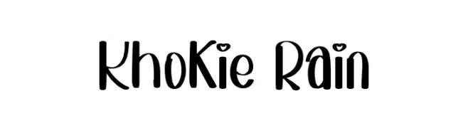 Khokie Rain  Fuentes Gratis Descargar