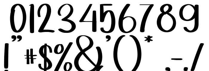 Khokie Rain Font OTHER CHARS