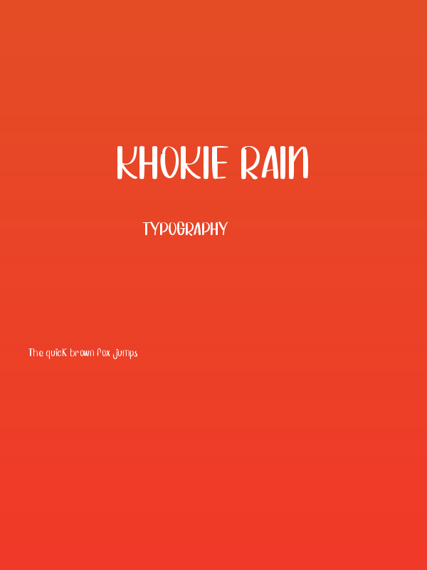 Khokie Rain Poster