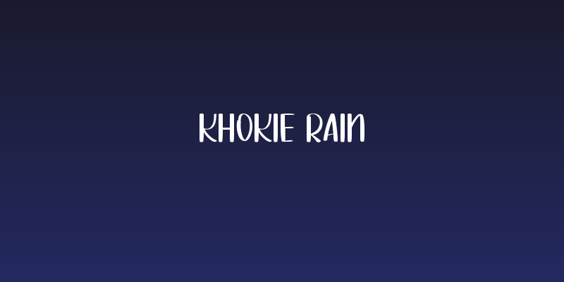 Khokie Rain Social Header